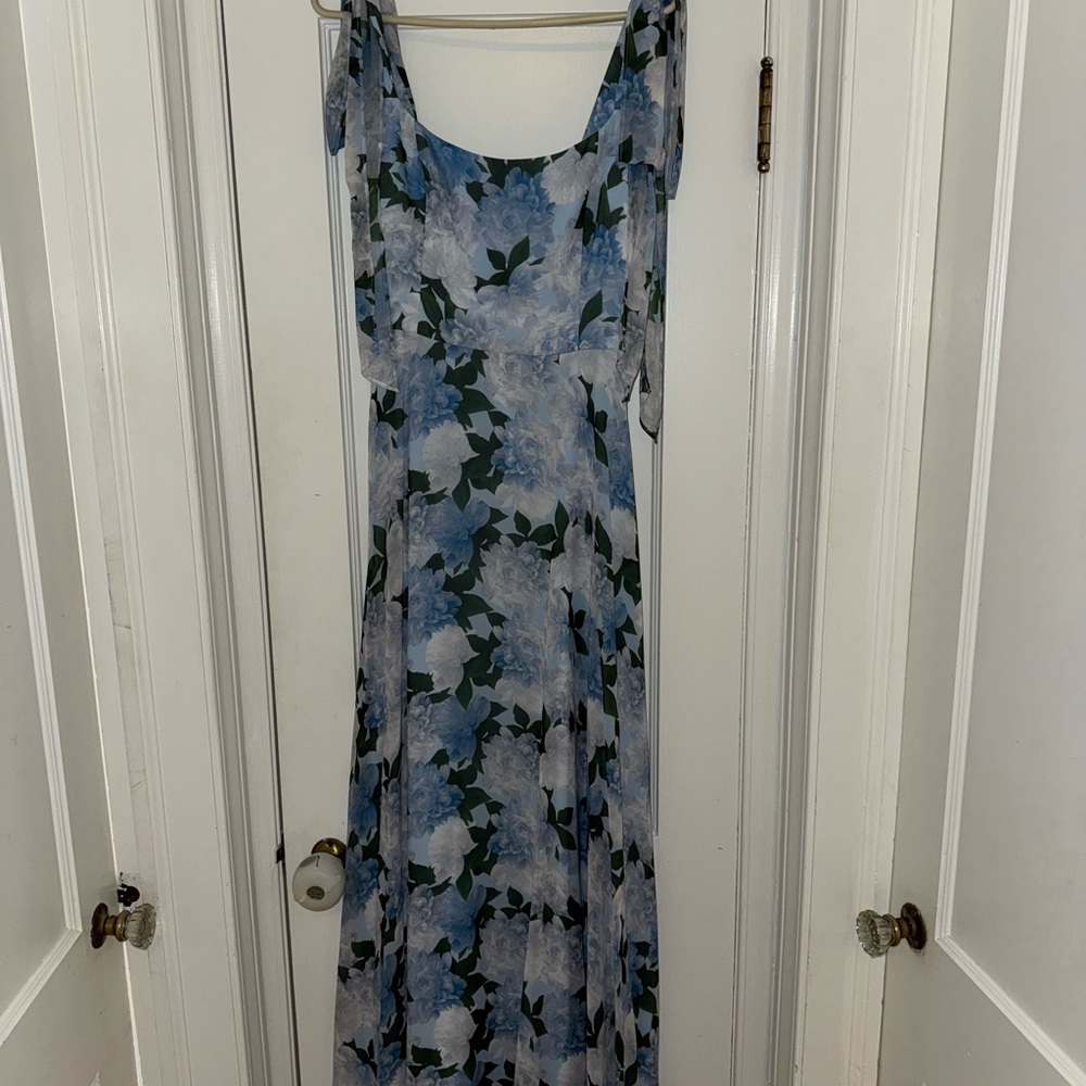 Sachin + Babi Blue and White Floral Maxi Dress- size 10.